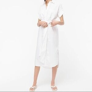 J. Crew Relaxed-fit short-sleeve cotton shirtdress XXS